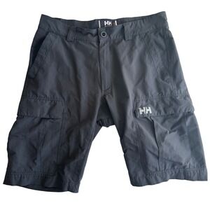 Helly Hansen HH Cargo Shorts Men's Size 32 Gray Hiking Outdoor Casual Gorpcore